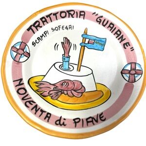 Ristorante del Buon Ricordo Plate Trattoria Guaiane Novena Di Piave Italy 2000